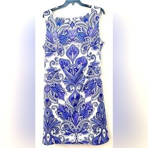 Alyx Purple Paisley Sleeveless Dress